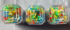 Meijer Plastic Swords Multicolor 40 Count Each Lot of 3 NEW