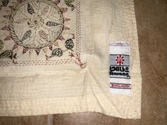 Lg Aarong Embroidered Tapestry Folk Art Bangladesh Pictorial Tapestry 31″ x 78″