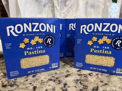 Ronzoni Pastina No.155 Macaroni – 12 oz 4 Packages Expiration Sept 2026!