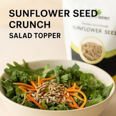 USDA Certified Organic Sunflower Seeds — Raw Kernels,No Shell,Kosher, Bulk