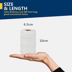 Cotton Butchers Twine String 500 Feet 2Mm Twine for Cooking Food Safe C