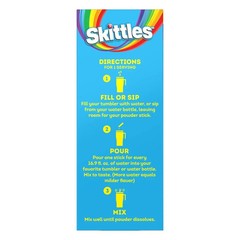 Skittles Zero Sugar Powdered Drink Mix Tropical 30 Variety Pack | UK Seller
