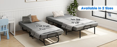 Portable 31″ 38″ Rollaway Bed Folding Bed with Foam Mattress for Adults & Guest