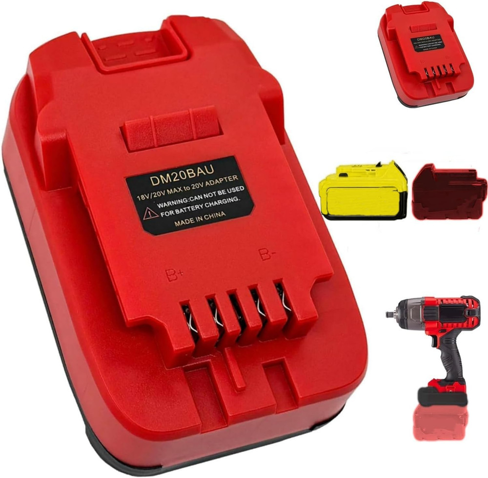 For Milwaukee M18 Battery Adapter, Adaptor Convert for Milwaukee 18V Battery & D