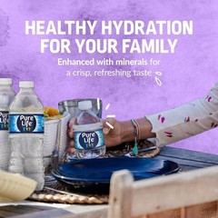 Pure Life Purified Water, 16.9 Fl Oz / 500 mL, Plastic Bottled Water (35 Pack)