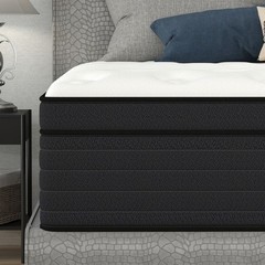 10″ 12″ 14″ Gel Memory Foam Spring Hybrid Mattress Twin Full Queen King In a Box