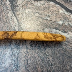 10″ Olive Wood Ladle Handmade in Tunisia, Gorgeous Unique Wood Characteristics