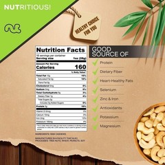 Raw Cashew Halves & Pieces – Unsalted, Superior to Organic (16 Ounce, 1LB)