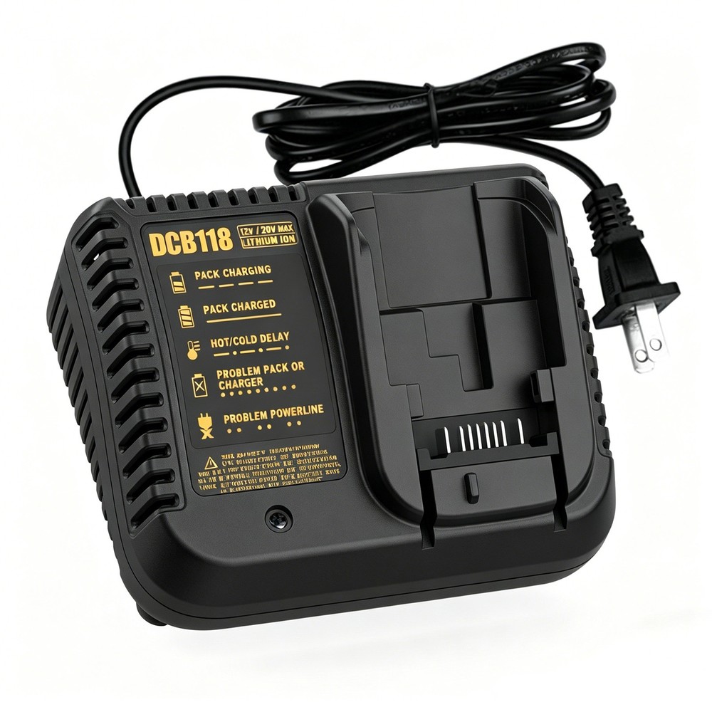 3A For DeWalt 20V Max Battery Charger 12V Fast Charging DCB115 DCB112 DCB1104
