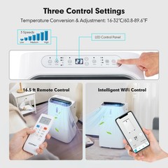 14000 BTU Portable Air Conditioner 4-in-1 Air Cooler w/ APP & WiFi Smart Control