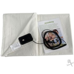 10% Silver Fiber Grounding Flat Sheet White Cotton Earthing Sheets Bedding Set