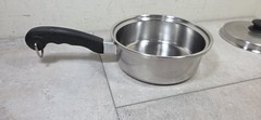 Saladmaster 2qt 3 Pc Double Boiler Tri-Clad 18-8 Stainless Steel Saucepan W/ Lid