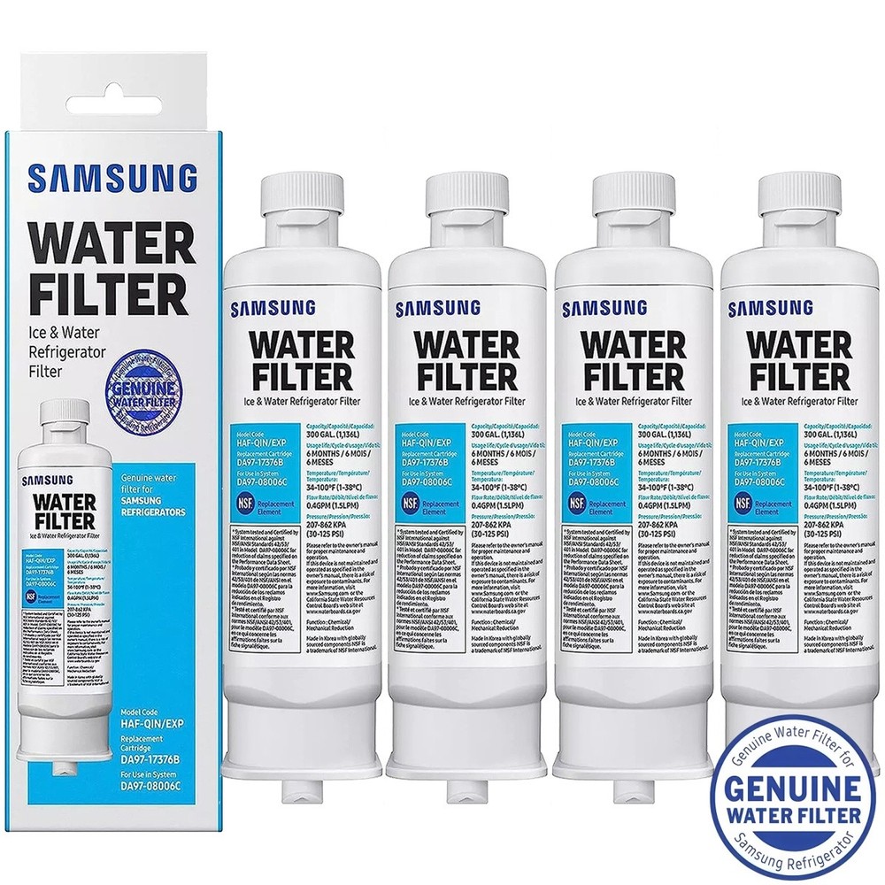 1-4pack DA97-17376B Water Filter Samsung RF23M8070SG WS645A HAF-QIN/EXP & WD-F45