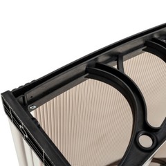 Window Awning Front Door Eaves Canopy Polycarbonate Roof Cover 40” /80”/120”