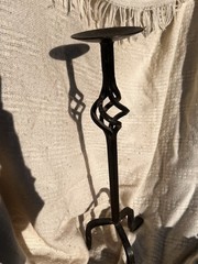 Gorgeously Aged Freestanding Floor Candlestick Holder for Taper Candle 16-20in