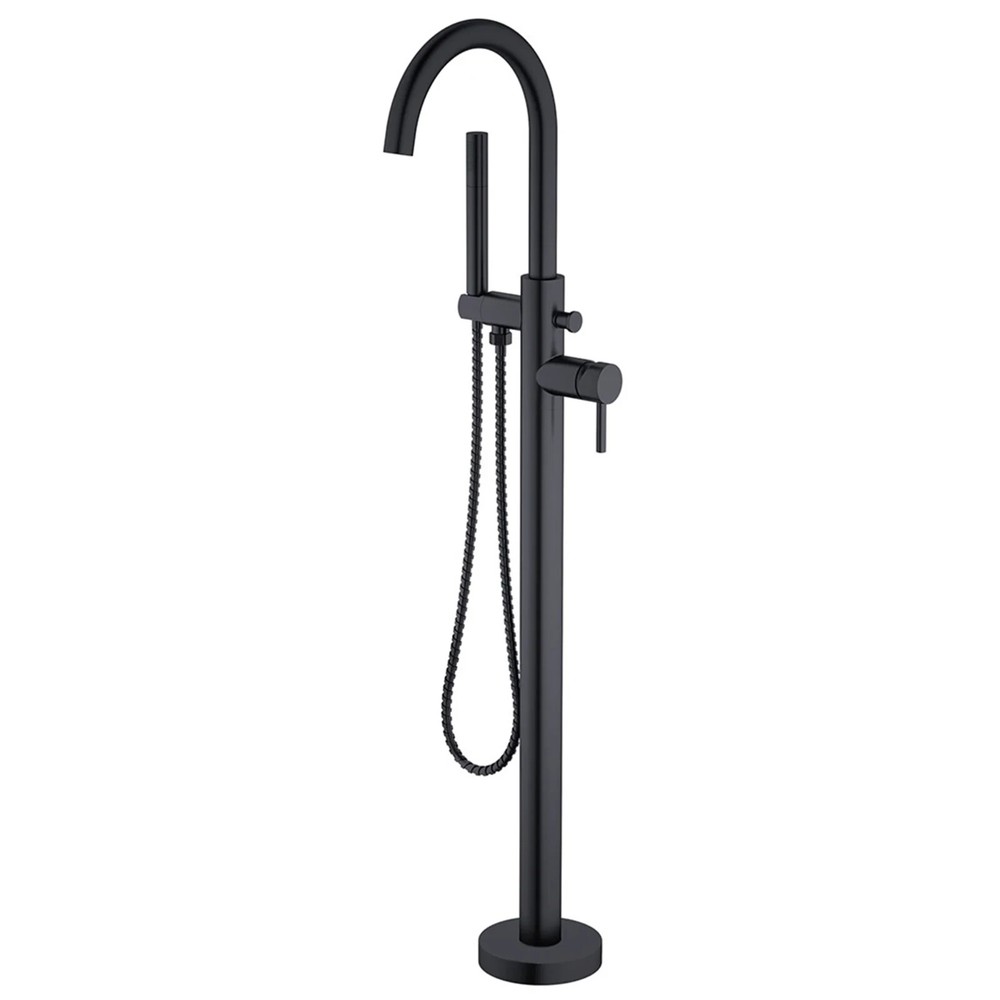 New in box…unused…Ancona “Nero” free standing tub faucet in matte black…