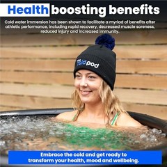 The Cold Pod Cold Plunge Tub – 88 Gallons, Solid Black, Nylon & PVC