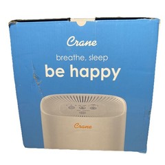 Crane True HEPA Air Purifier with UV Light, 3-Stage Filtration System