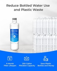 Waterdrop Refrigerator Water Filter, Replacement for LG® LT1000P®, Pack of 3