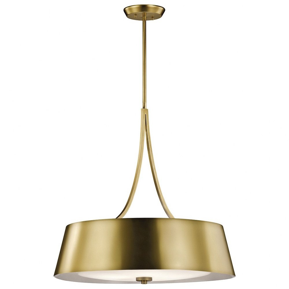 Maclain – 4 Light Round Pendant In Mid-Century Modern Style-24.25 Inches Tall