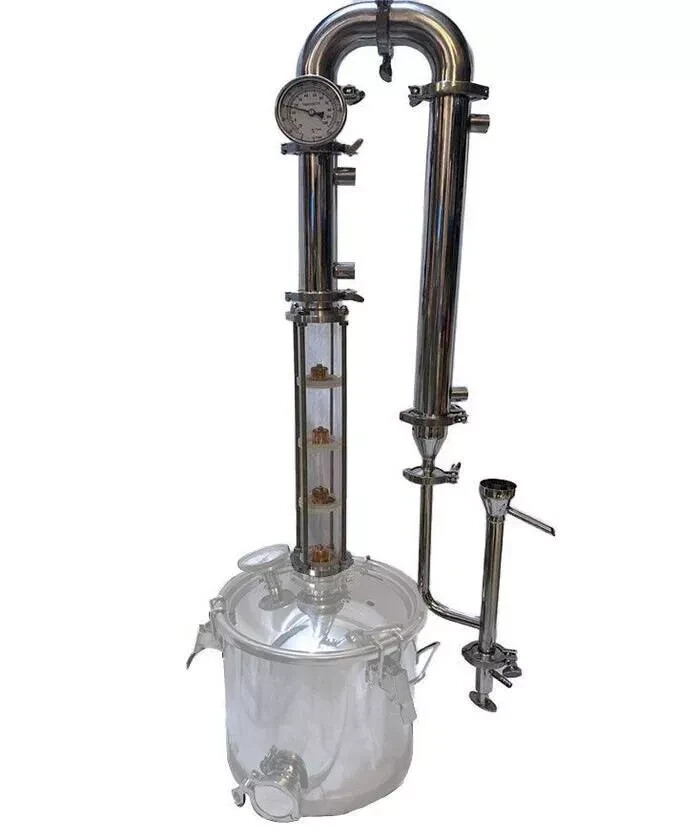2″ Stainless Steel Reflux Spirit Still – Windows, Hoses, Condenser, Parrot & All