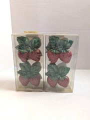 Set Of 8 Strawberry Napkin Rings at Home with Meijer NIB