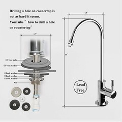 Geekpure 5 Stage Reverse Osmosis Water Filter System with Booster Pump 75 GPD
