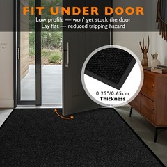 Commercial Entrance Door Mat Heavy Duty Floor Mats Industrial Non Slip Rug Black