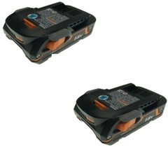 2 RIDGID 18 VOLT HYPER LITHIUM-ION BATTERIES – R840085