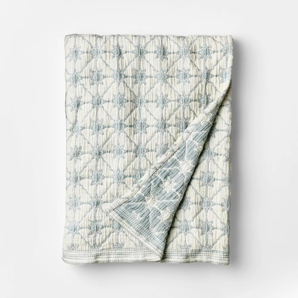 50″X60″ Cotton Textured Throw – Threshold designed with Studio McGee