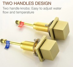 Boyel Living Double Handle 8-Inch Center Wide-Spread Bathroom Faucet