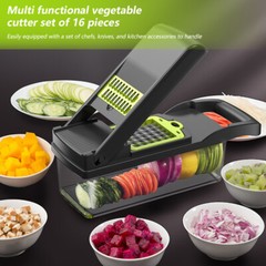 16-In-1 Vegetable Fruit Kitchen Chopper Cutter Food Onion Veggie Dicer Slicer