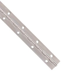 Heavy Duty Stainless Steel Continuous Hinge with Holes | Multiple Sizes, Widths