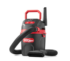 Hyper Tough 1.5 Gallon Wet Dry Vacuum 2HP Corded Handheld Shop Vac w/ Hose Black