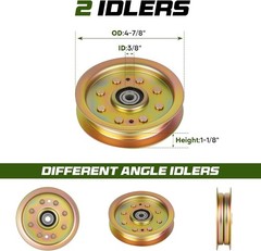42″ Deck Spindle Rebuild Kit for Cub Cadet RZT-42 – Features 2 Spindles & Idlers