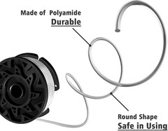 AF-100 Weed Eater String for Black Decker Trimmer Spool 3/6/12 Pack