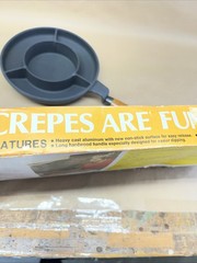 Vintage Nordic Ware Crepes ‘N Things Cast Aluminum Crepe Pan Wood Handle USA