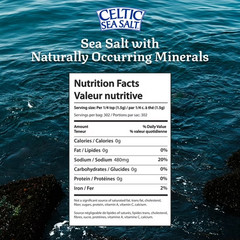 Celtic Sea Salt Light Grey Sea Salt Resealable Bag Kosher Certified 16 oz