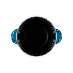 Le Creuset Cocotte Every 18cm Rice Pot Deep Teal Cast Iron Silver Knob