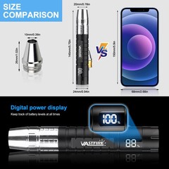White Yellow UV Light 365nm LED Flashlight Torch USB Charging Gemologist Tool US