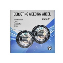 6 8 10 inch Steel Wire Wheel Brush Cutter Weed Eater Trimmer Head w/ Adapter Kit