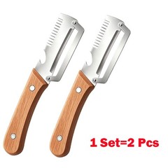 2PCS 2 in 1 Multi-Functional Vegetable Peeler for Kitchen Stainless Steel Peeler