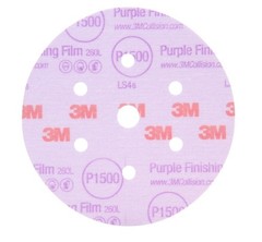 3M Hookit Purple Finishing Film Abrasive , 30370, 3 in, P800