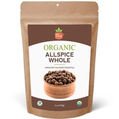 Organic Whole Allspice Berries-USDA Organic- Kosher-Gluten-Free- Pimenta Dioica