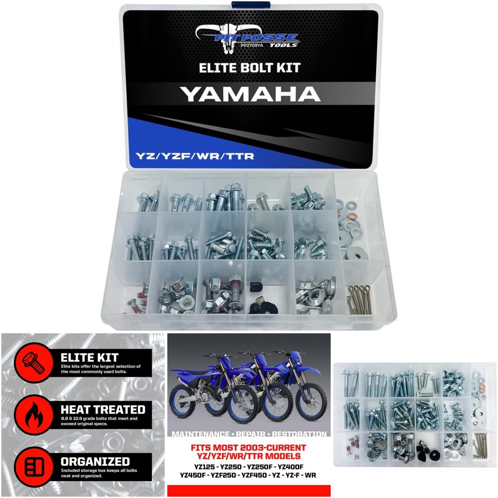 Metric Bolt Kit 210 Pc 450f Wr250f Yz250 Yamaha 2003-Current