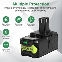 2PACK For RYOBI P108 18V One Plus 6.0Ah High Capacity Battery Lithium-Ion Li-Ion