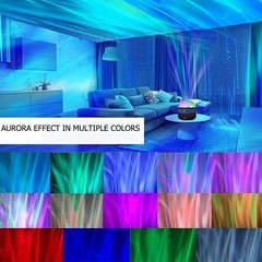 2 Pcs Northern Lights Galaxy Projection Lamp Aurora Star Projector Night Lights