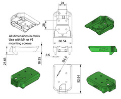 X New adapter for DeWALT Flexvolt 60V max battery dock power connector X gauge