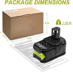 2PACK For RYOBI P108 18V One Plus 6.0Ah High Capacity Battery Lithium-Ion Li-Ion