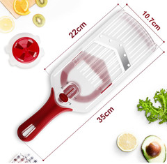 Mandoline Slicer with Hand-Held, Vegetable Slicer with Food Holder， Adjustable S